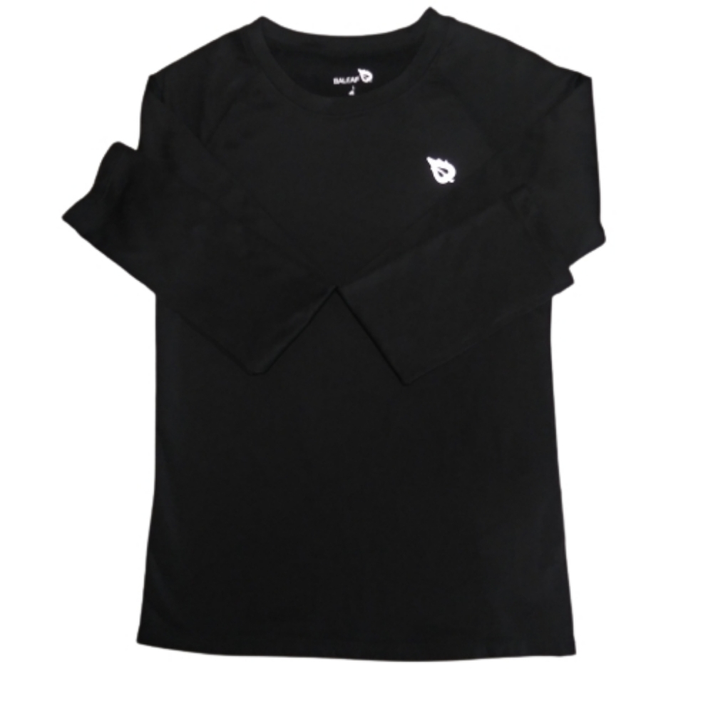 NWOT Baleaf Black Compression Athletic Shirt Youth Large